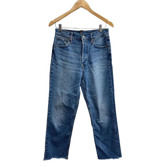 GAP Women's Straight Leg Jeans - Blue - Picture 1 of 12